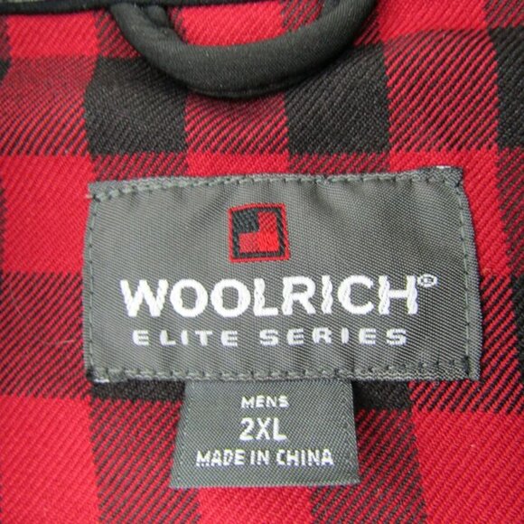 Woolrich Elite Series Jacket Mens Size 2XL Black Full Zipper Plaid Lined - Picture 5 of 6